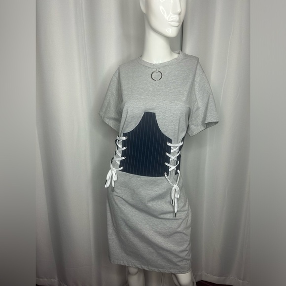 NWOT Corset Style Mini Dress - Picture 3 of 11